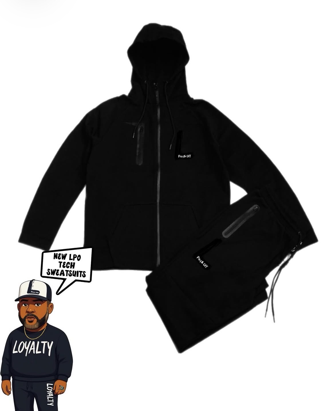 LPO Tech Sweatsuit – Black
