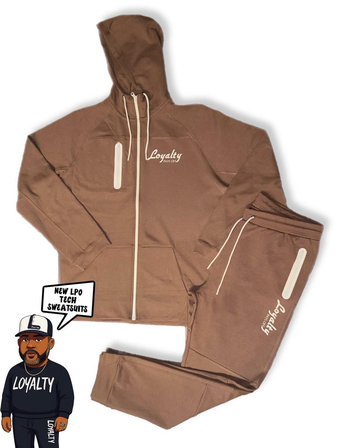 LPO Tech Sweatsuit – Brown