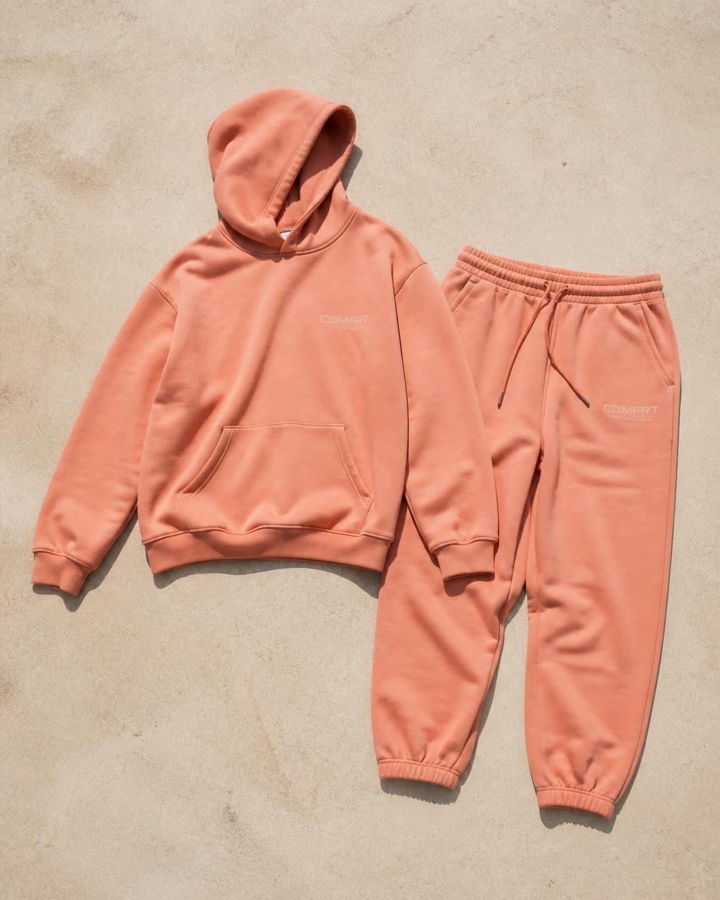 Salmon Core Hoodie & Jogger Set